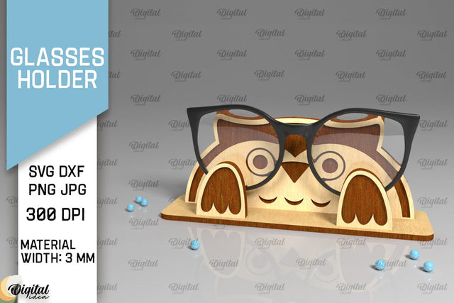 Animal Glasses Holder Laser Cut. Eyeglass Holder SVG SVG Evgenyia Guschina 