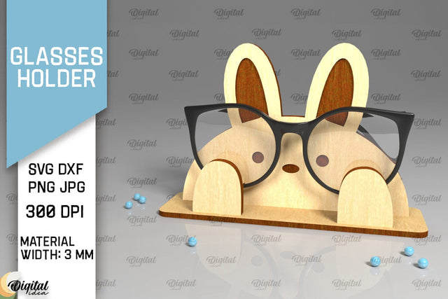 Animal Glasses Holder Laser Cut. Eyeglass Holder SVG SVG Evgenyia Guschina 