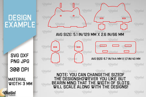 Animal Glasses Holder Laser Cut. Eyeglass Holder SVG SVG Evgenyia Guschina 