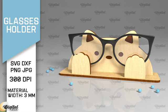 Animal Glasses Holder Laser Cut. Eyeglass Holder SVG SVG Evgenyia Guschina 