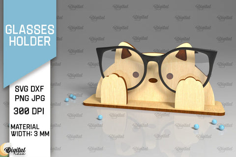 Animal Glasses Holder Laser Cut. Eyeglass Holder SVG SVG Evgenyia Guschina 