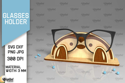 Animal Glasses Holder Laser Cut. Eyeglass Holder SVG SVG Evgenyia Guschina 