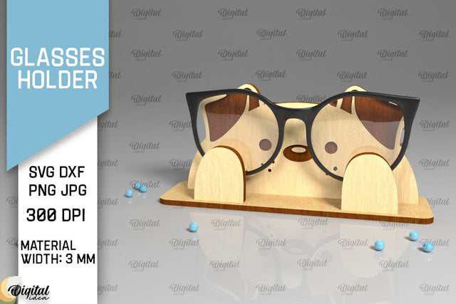 Animal Glasses Holder Laser Cut. Eyeglass Holder SVG SVG Evgenyia Guschina 