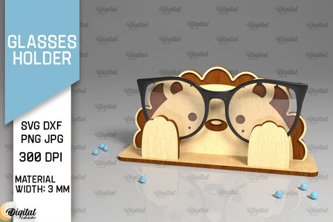 Animal Glasses Holders Laser Cut Bundle. Eyeglass Holders SVG SVG Evgenyia Guschina 