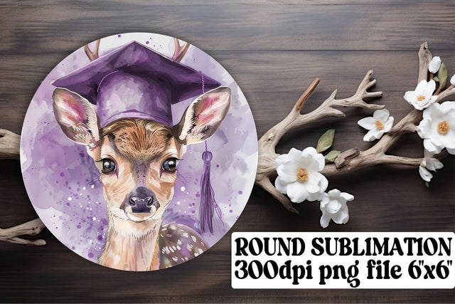 Animal Graduates Circle Sublimation PNG keychain Sublimation afrosvg 