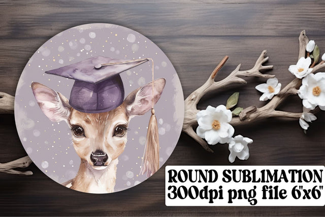 Animal Graduation Circle Sublimation Art keychain Sublimation afrosvg 