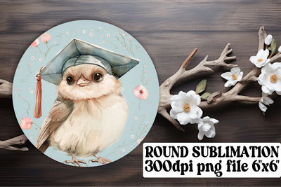Animal Graduation Circle Sublimation Clipart keychain Sublimation afrosvg 