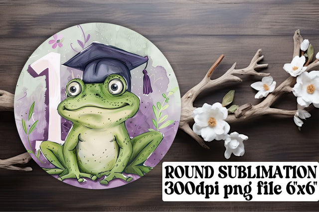 Animal Graduation Circle Sublimation Design keychain Sublimation afrosvg 