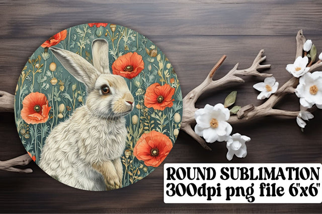 Animal-Inspired Flower Pattern Circle Sublimation Sublimation afrosvg 