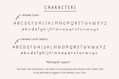 Animal Lover Font Cotton White Studio 