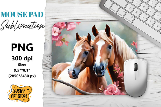 Animal Mouse Pad sublimation. Horse sublimation Sublimation Yustaf Art Store 