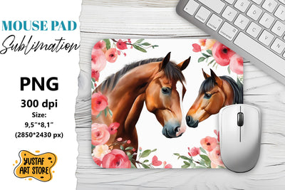 Animal Mouse Pad sublimation. Horse sublimation Sublimation Yustaf Art Store 