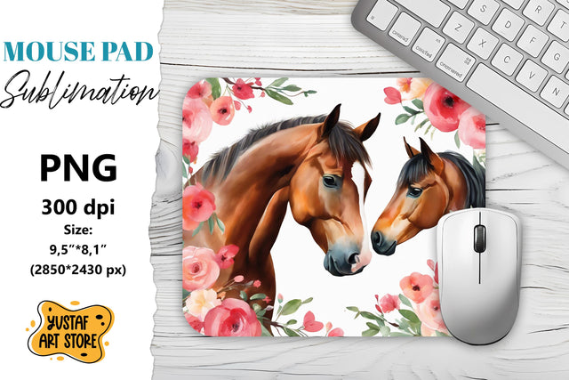 Animal Mouse Pad sublimation. Horse sublimation Sublimation Yustaf Art Store 