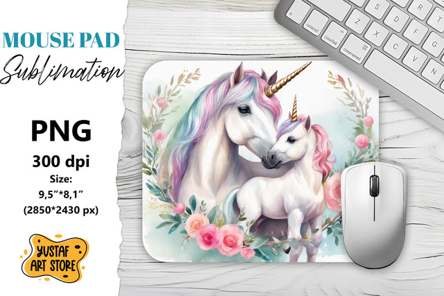 Animal Mouse Pad sublimation. Unicorn sublimation Sublimation Yustaf Art Store 
