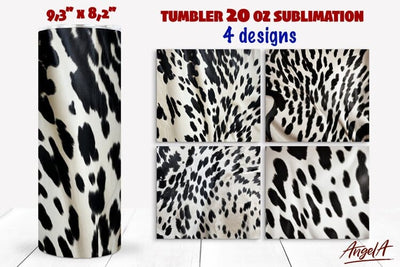 Animal print tumbler, cow print background, cow tumbler png Sublimation Angelina Semenova 