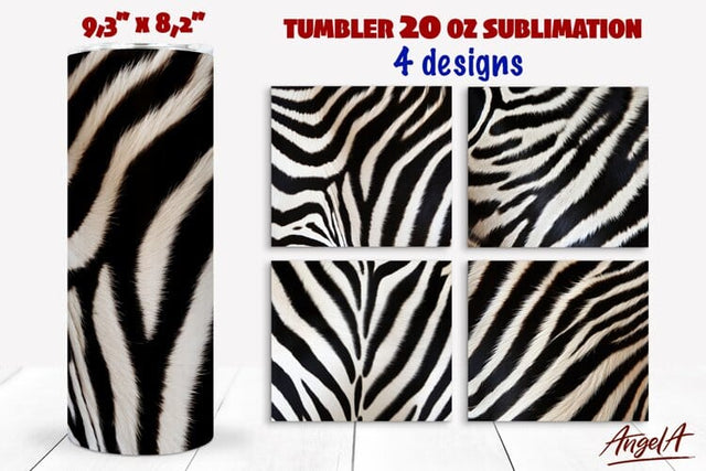 Animal print tumbler, Zebra print sublimation, zebra pattern Sublimation Angelina Semenova 