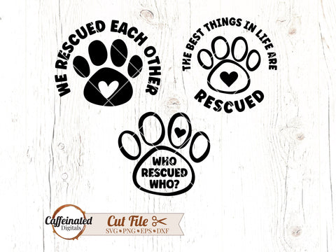 Animal Rescue SVG Bundle SVG Caffeinated SVGs 