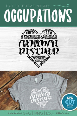 Animal rescuer svg, adopt svg, foster svg, rescue svg, humane shelter, adoption, dog or cat, furbaby, furbabies svg, pet adoption, subway art SVG SVG Cut File 