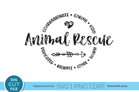 Animal rescuer svg, adopt svg, foster svg, rescue svg, humane shelter, adoption, dog or cat, furbaby, furbabies svg, pet adoption SVG SVG Cut File 