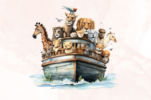 Animal Safari Watercolor Clipart Bundle Sublimation Designangry 