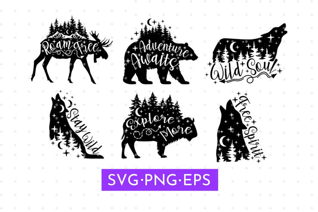 Animal Silhouette Svg Bundle SVG MaiaLunaDesign 