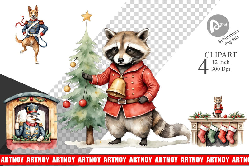 Animal Toy Soldiers Clipart Sublimation artnoy 