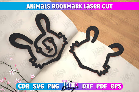 Animals Bookmark | Book Lover | Book Marker | Page Holder | Paperclip | CNC File SVG The T Store Design 