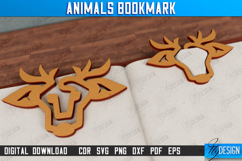 Animals Bookmark Bundle | Book Lover | Book Marker | Page Holder | Paperclip | CNC Files SVG Fly Design 