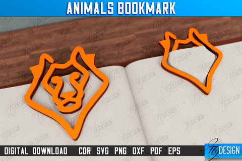 Animals Bookmark Bundle | Book Lover | Book Marker | Page Holder | Paperclip | CNC Files SVG Fly Design 