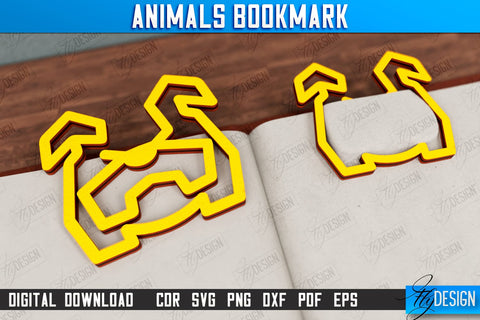 Animals Bookmark Bundle | Book Lover | Book Marker | Page Holder | Paperclip | CNC Files SVG Fly Design 