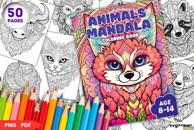 Animals Coloring Book | Coloring pages for kids SVG SvgOcean 