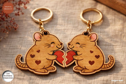 Animals Couple Keychain SVG Bundle SVG SvgOcean 