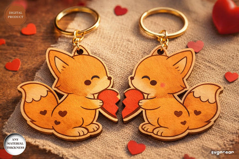 Animals Couple Keychain SVG Bundle SVG SvgOcean 