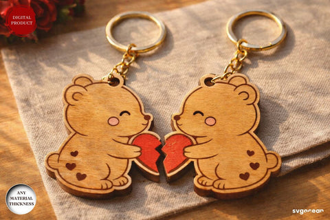 Animals Couple Keychain SVG Bundle SVG SvgOcean 