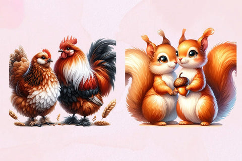 Animals Couple Sublimation Clipart Bundle ,Illustrator ,Quotes and Sayings,Food & Drink,On Sale, Print & Cut Sublimation Newmockups 