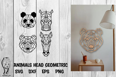Animals geometric laser cutting SVG dadan_pm 