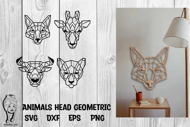 Animals geometric laser cutting SVG dadan_pm 