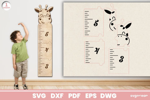 Animals Growth Chart Rulers SVG SvgOcean 