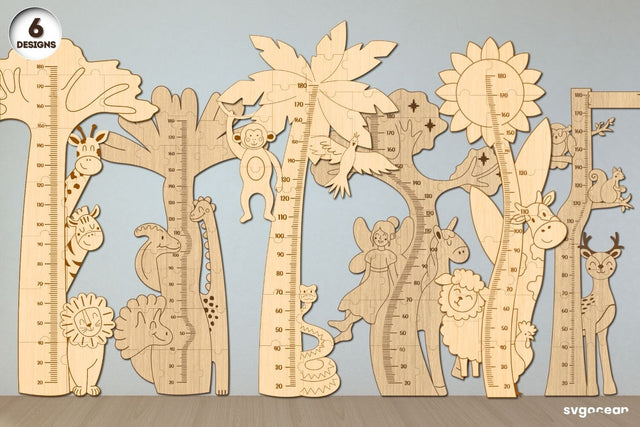 Animals Height Chart Bundle SVG SvgOcean 