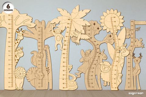 Animals Height Chart Bundle SVG SvgOcean 