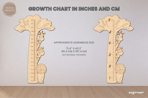 Animals Height Chart Bundle SVG SvgOcean 