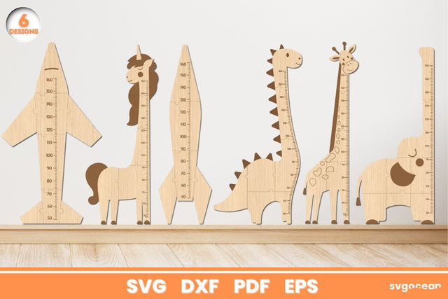 Animals Height Charts Bundle SVG SvgOcean 