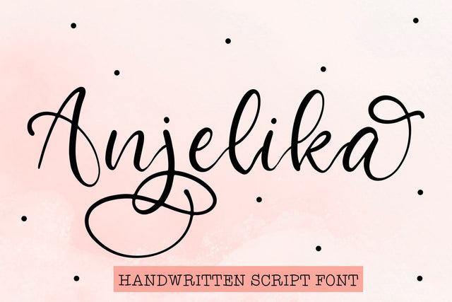 Anjelika A Handwritten Script Font Font Freeling Design House 