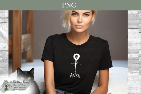 Ankh Symbol | Hand Drawn Symbol of Life, Love & Reincarnation | Digital Download PNG JPG Sublimation Willow Paige Farms 