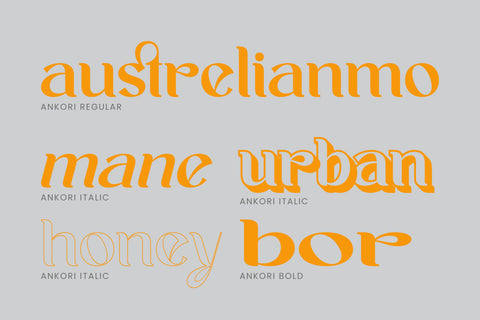 Ankori Font ahweproject 