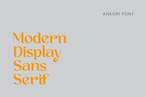 Ankori Font ahweproject 