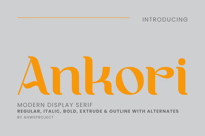 Ankori Font ahweproject 