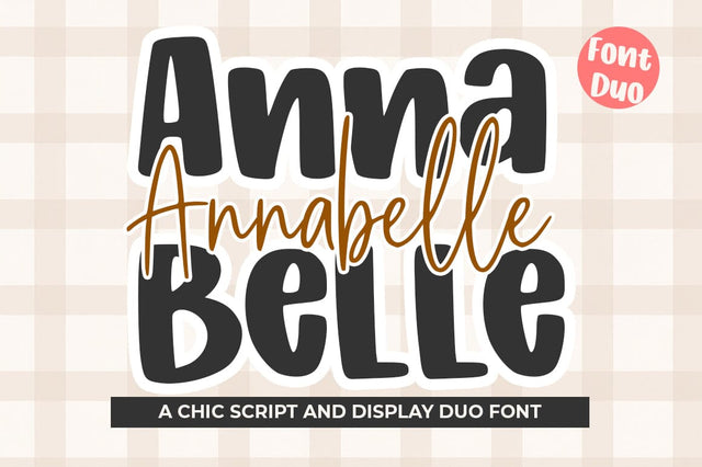 Annabelle Duo Font Studio Natural Ink 