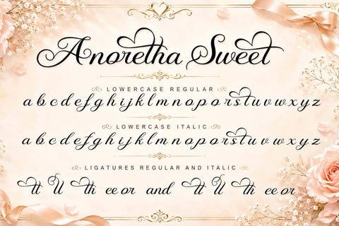 Anoretha Sweet Font Prasetya Letter 