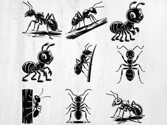 Ant Svg Bundle, Ant Drawing, Ant Vector, Ant Silhouette SVG Creativeart88 